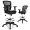Mesh Nylon Drafting Office Chair with Adjustable Footrest and Ergonomic Support